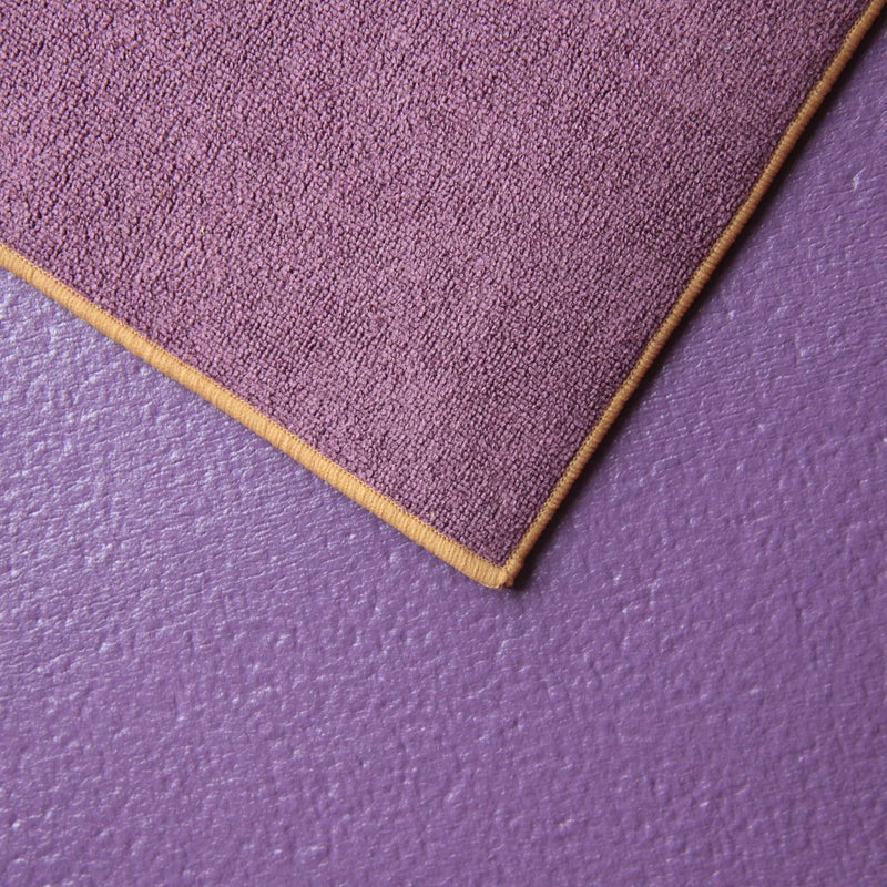 AURORAE Synergy 2in1 Hot Yoga Mat with integrated Non Slip Microfiber Towel. No Slipping No Bunching/Odor Patent Protected, Machine Washable. AMETHYST - Image 1